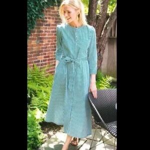 Tuckernuck Green & White Stripe Midi Dress